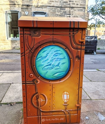 Ross MaCrae underwater mural on Manderston Street.