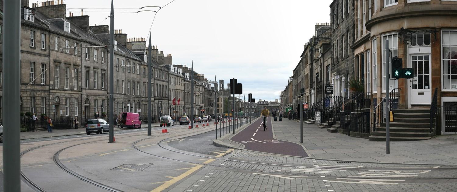 York Place, Segregated Cyclepath