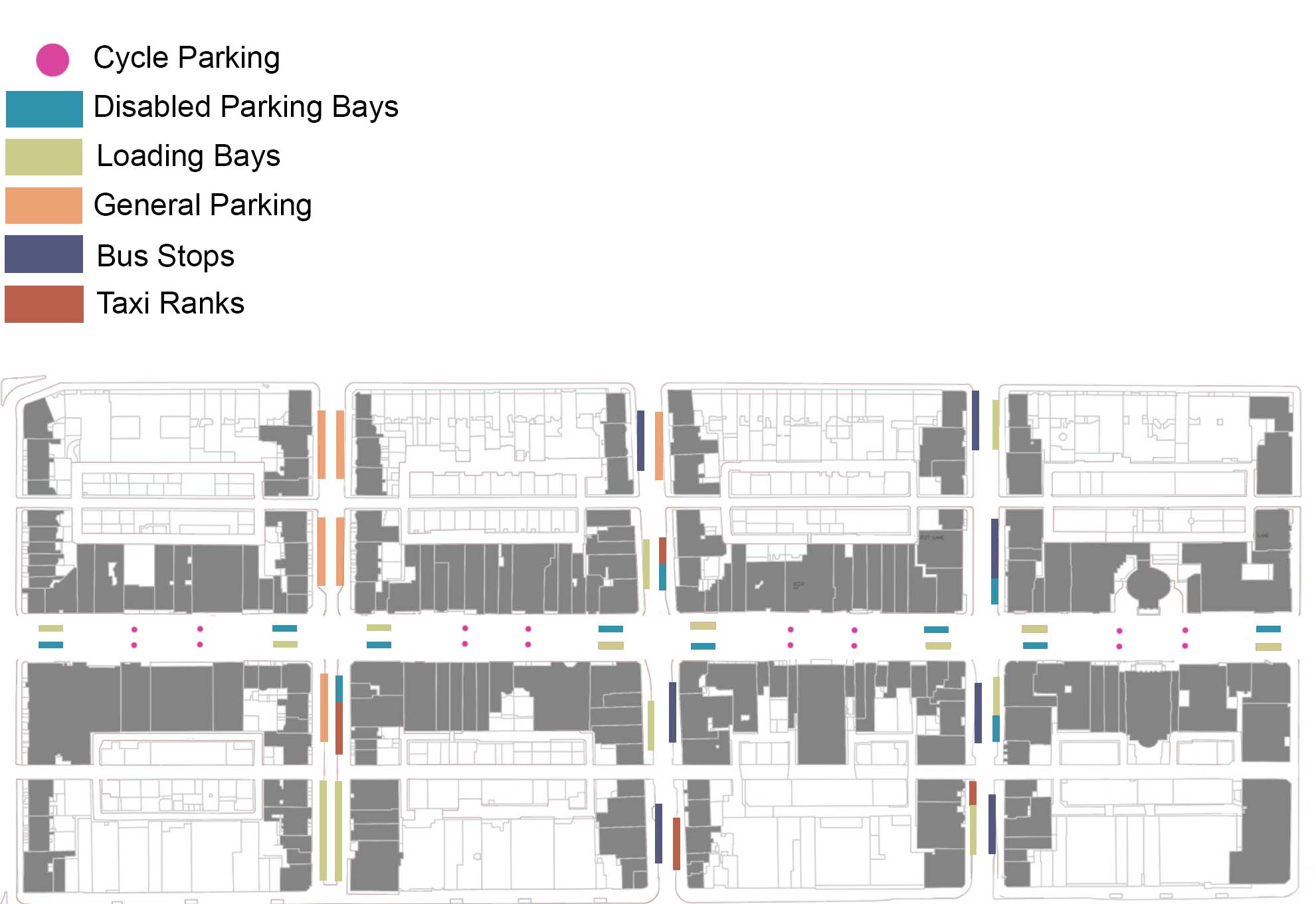 Graphic showing layout of combined operation plan elements