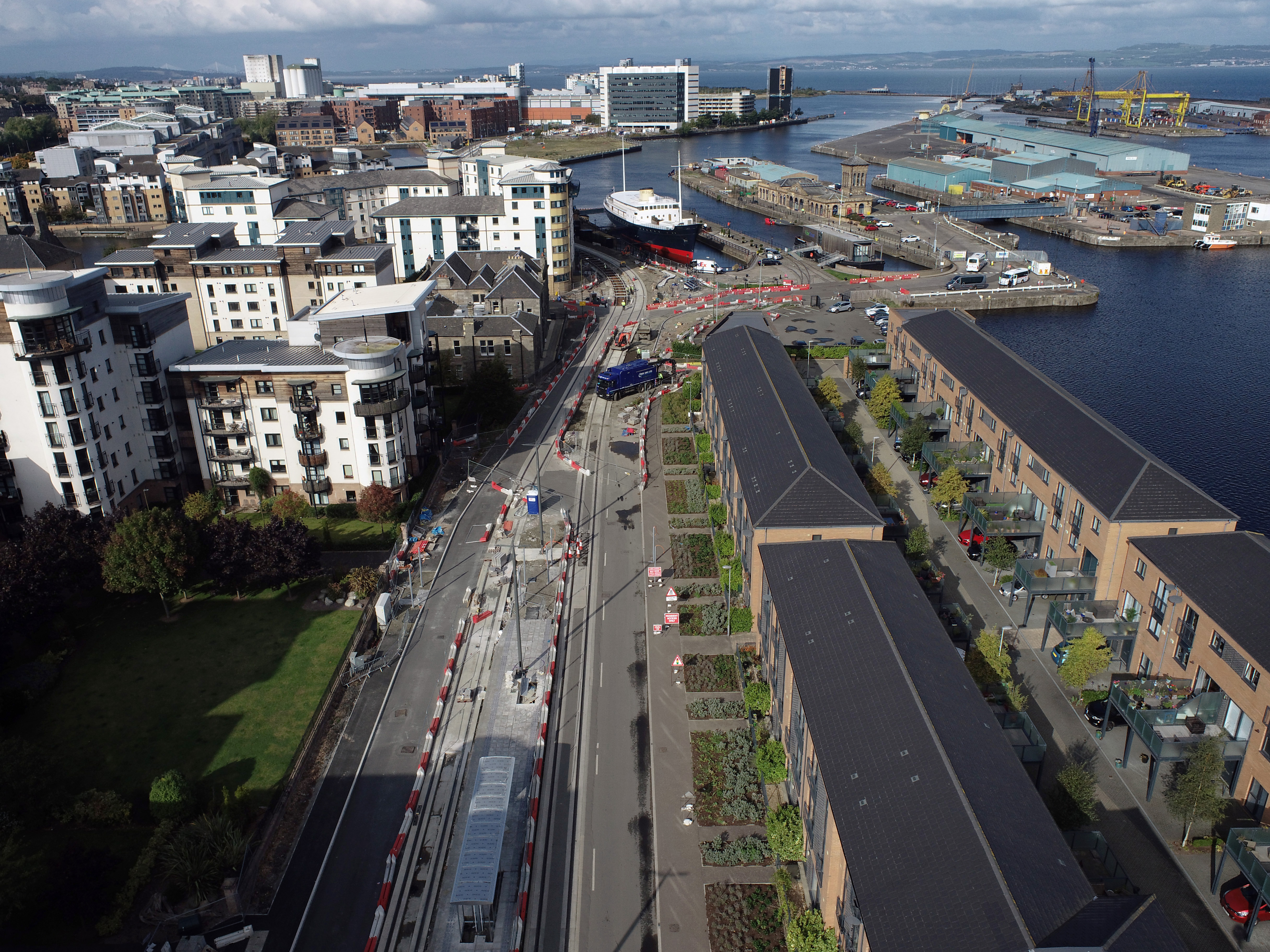 Aerial view of Stevedore Place