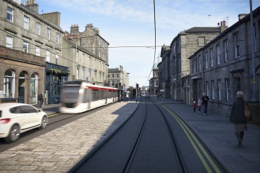 Tram artist impression constitution street