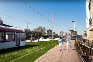 Tram artist impression lindsay road