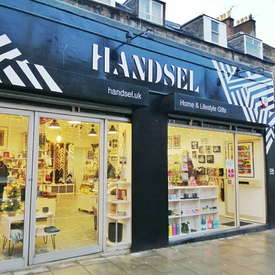 The outside of the Handsel framing store.
